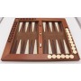 Backgammon Brett, Holz mit Intarsien-Spielfeld, 60 x 54 cm, Ausführung 1B