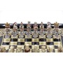 Schach-Set Polyresin und schönem Schachbrett, Einzelstück, Ausführung 1B