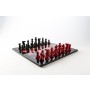 Schachspiel - Alabaster schwarz/rot, Ausführung 1B, Einzelstück