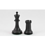 Schach Set 'Royal Staunton', Kunststoff 95 mm, Schachbrett Nussbaum und Ahorn Intarsie